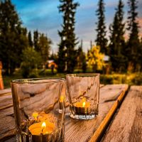 Abendstimmung an einem lauen Herbstabend in Jämtland