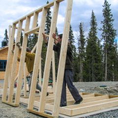 Brennholz-Schuppen bauen (2006)